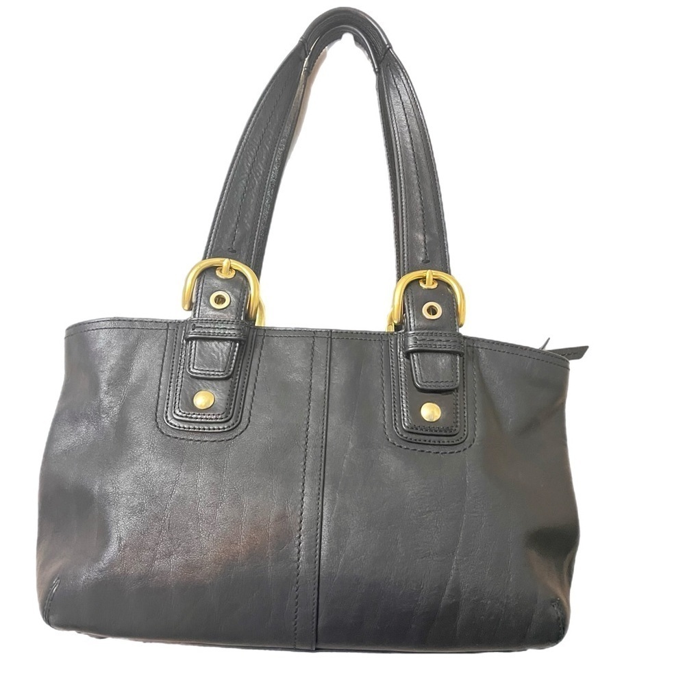Coach F11844 Women's Black Leather SoHo Shoulder Bag